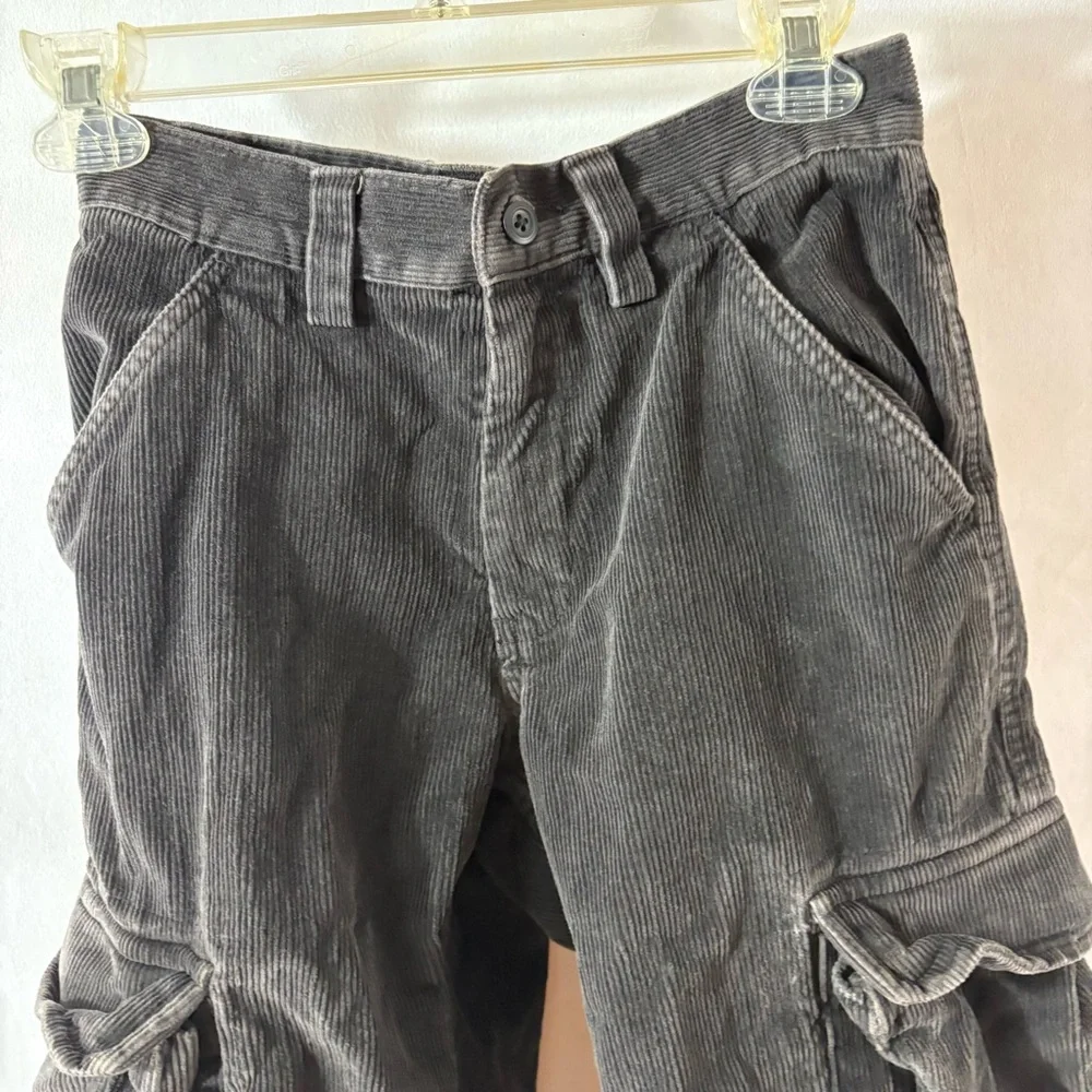 Vintage GAP Kids Dark Gray Cargo cordoroy Pants
